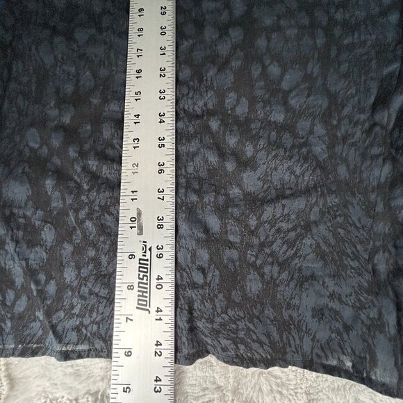 Vivian Yin Colour 5 Power Ramie Asymmetric Dress Medium Crinkle Black Lagenlook - Picture 8 of 8